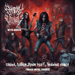 Chains, Leather, Denim Vest, Training Shoes