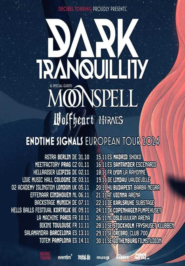 Dark Tranquillity & Moonspell Tour 2024